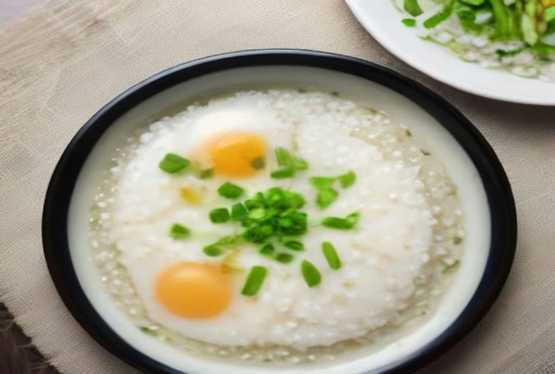 Egg and Green Onion Rice Porridge (Quick Congee) (快手蛋花粥) — Chinese recipe